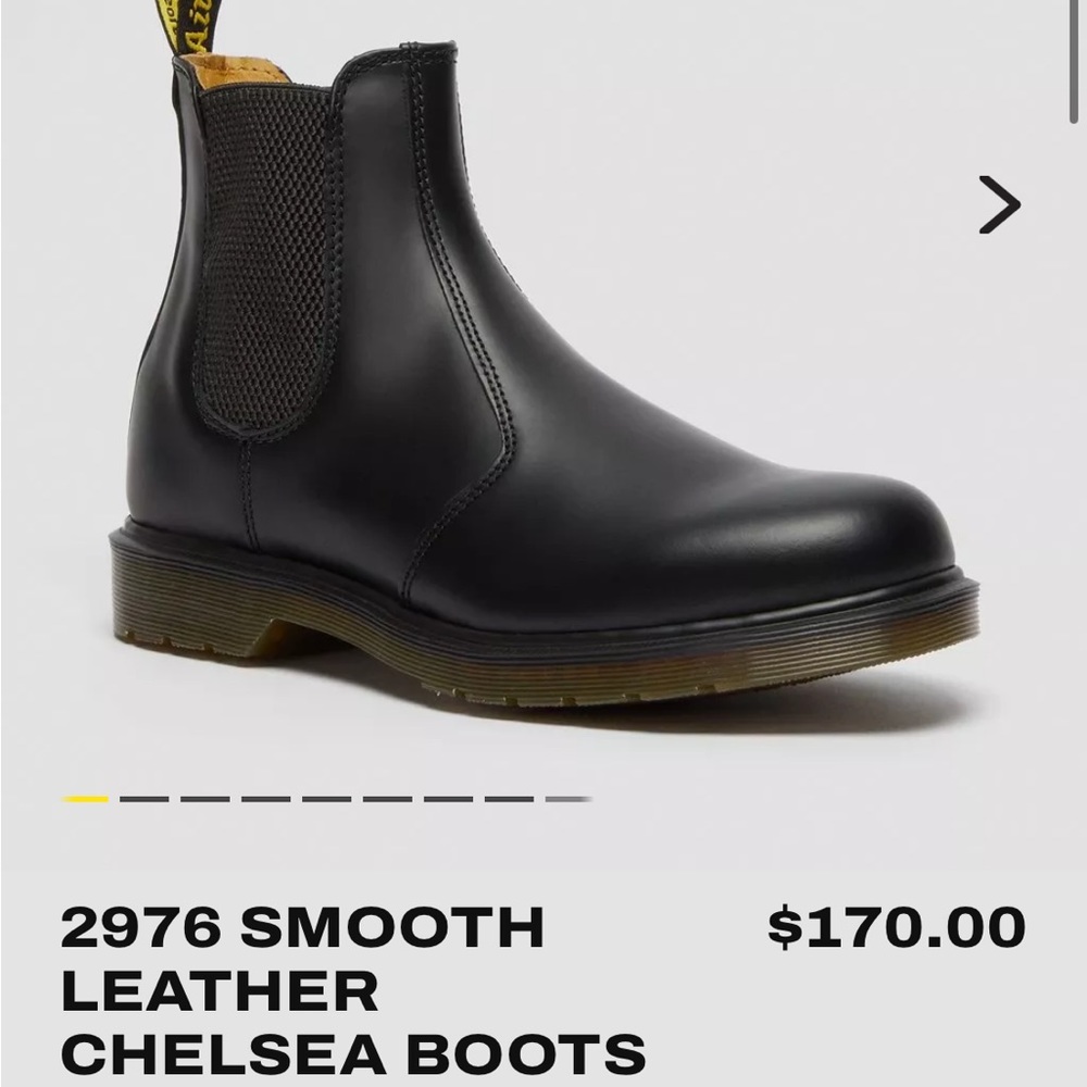 Dr. Martens 2976 SMOOTH LEATHER CHELSEA BOOTS - BLACK
